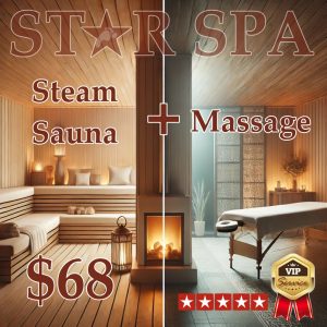 steam sauna and massage